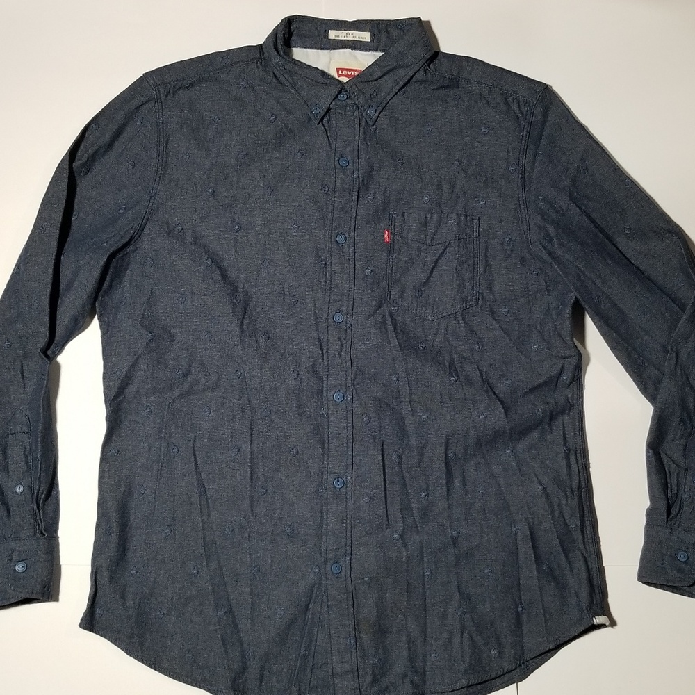 Levi's Embroidered Shirt LVC Size XL Slim